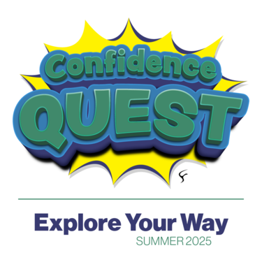 text based logo for the Confidence Quest challenge