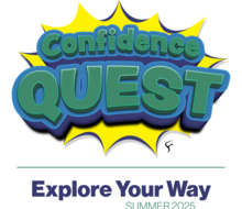 text based logo for the Confidence Quest challenge