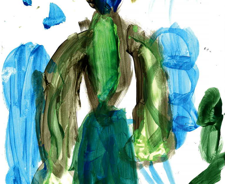 elementary student painting