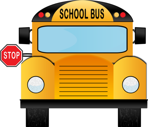 clipart of front view of school bus